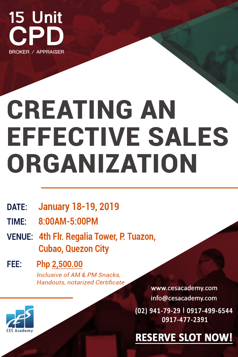 Creating An Effective Sales Organization