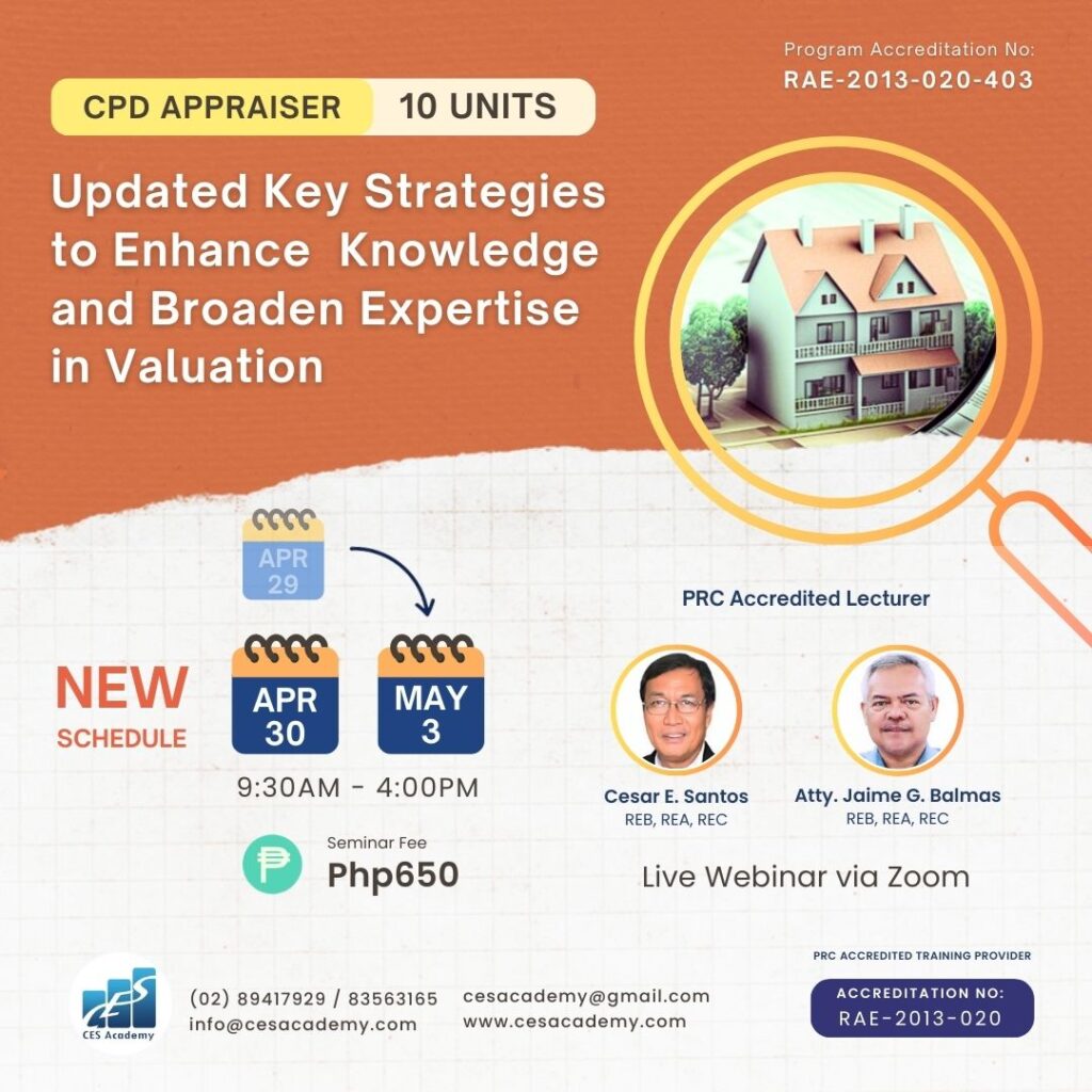 10 units CPD for Real Estate Appraiser_April 30 & May 3, 2024