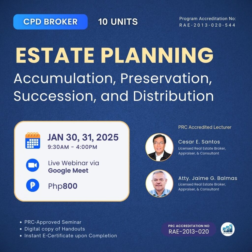 JAN 30-31, 2025 CPD Broker - Estate Planning