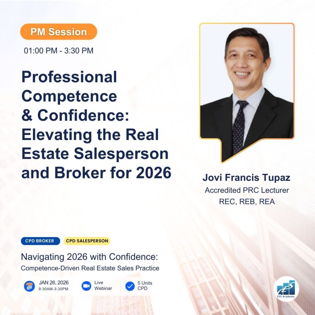 January 26, 2026 - 5-unit CPD for Brokers & Salesperson